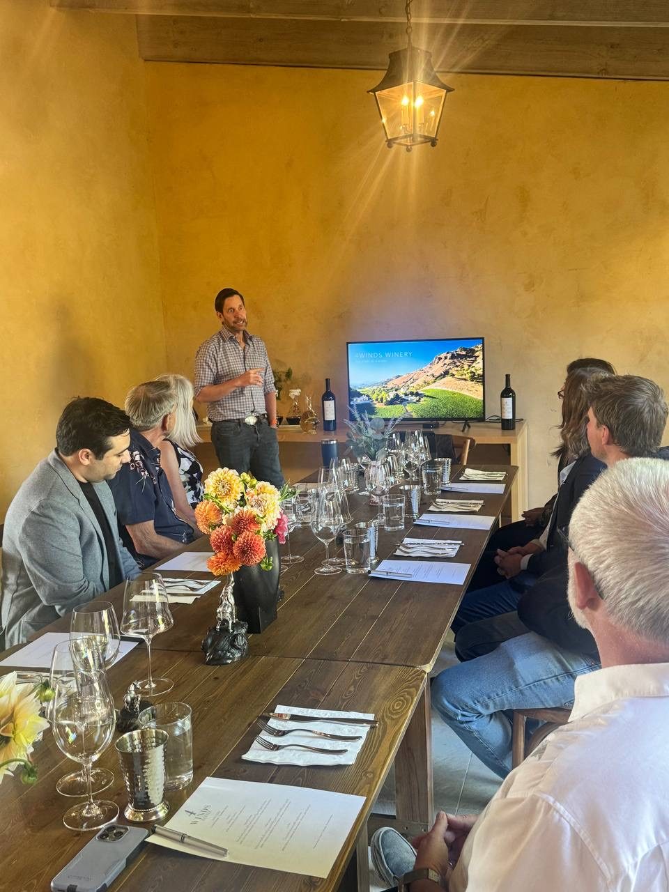 A private winery tasting